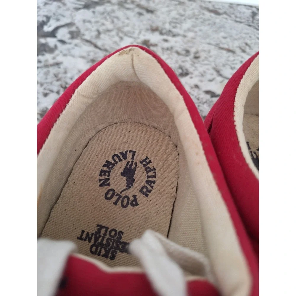 Ralph Lauren Polo Sport‎ Sneakers Women's Size 9B Red Classic